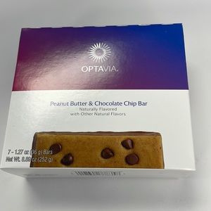 Optavia new in box 7 bars of Peanut Butter & Chocolate Chip Bar